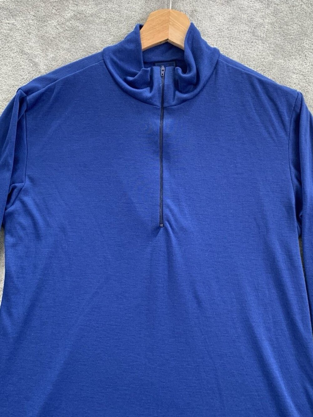 Patagonia Capilene Sweatshirt Women M Blue Base Layer 1/4 Zip Gorpcore Made USA - Picture 4 of 8